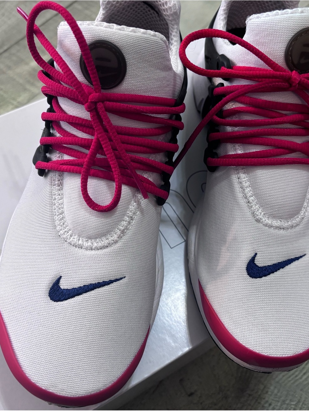 Nike Air Presto - Nike By You - White, Black, Red & Navy - Picture 2 of 8
